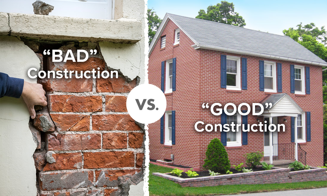 Bad construction vs. good construction. D&S Elite Construction, Inc. is the right contractors.